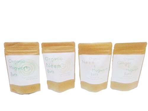 Organic Mugwort&Ginger Bath 5pc/オーガニックよもぎとショウガのお風呂 5パック よもぎ蒸し 妊活 温活 ハーブ風呂