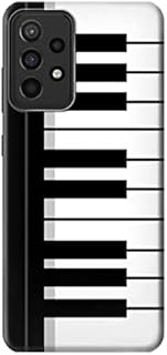 R3078 Black and White Piano Keyboard Case Cover for Samsung Galaxy A52s 5G