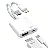 Adattatore Apple USB-C e Lightning a HDMI per iPhone a TV 4K a 60Hz, PD