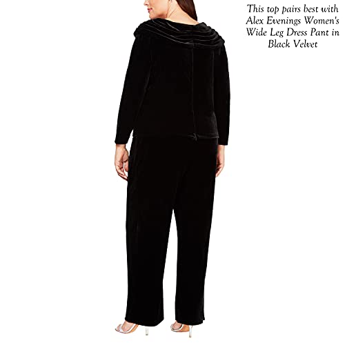 Image of Alex Evenings Women's Stretch Velvet Pant