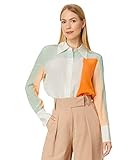 100% soie manches longues blouse