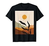 Earthy Retro Vintage Boho Sonne Natur Kunst T-Shirt