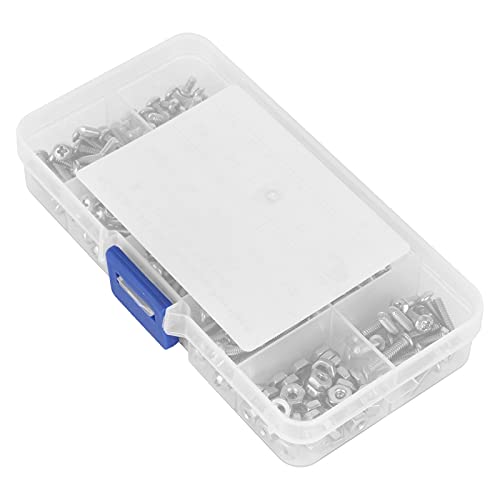 Kit de tornillos autoperforantes 220 piezas acero inox miniatura 4
