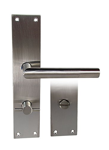 Preisvergleich Produktbild Edelstahl Türbeschlag Renovierung 1723-T LS WC Türdrücker Türgriffe Türklinke