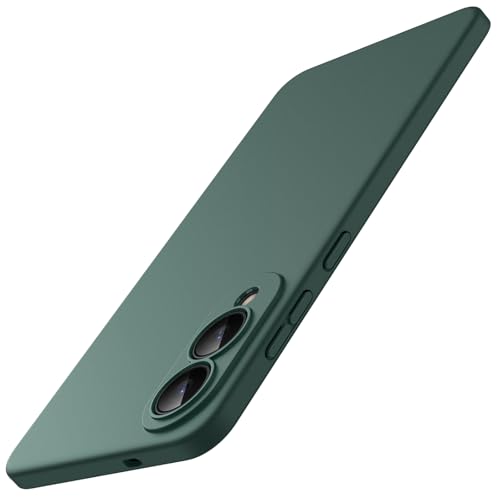 Image of JETech Slim Fit Cover Case for Samsung Galaxy S25 Edge, Camera Lens Full Protection, Soft TPU Thin Protective Phone Cover with Matte Finish, Shockproof (Midnight Green)