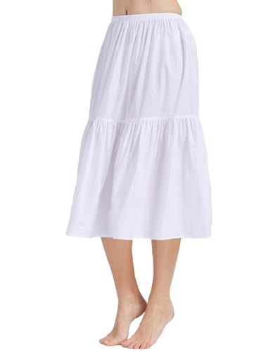 Image of BEAUTELICATE Half Slip Skirt Extender 100% Cotton Vintage Underskirt