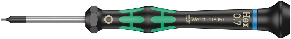 Wera 05118060001 0.7 x 40 mm 2054 Screwdriver for Hexagon Socket - Silver