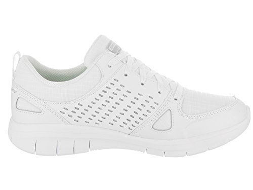 Skechers Skechers Women's Synergy 2.0 - Rising Star, Walking, White/Silver, 6 US M