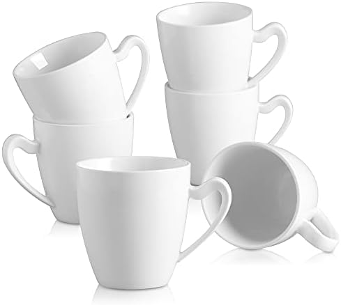 MALACASA, seria Elvira, 6 sztuk porcelanowy stojak na jajka białe