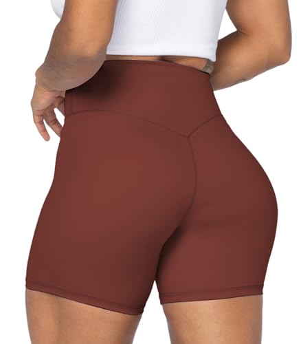 Image of Sunzel No Front Seam High Waist Biker Shorts for Women, Squat Proof Yoga Workout Gym Bike Shorts | 3, 5 Or 8-Inch Inseam, High Waisted, Tummy Control, No Front Seam, Buttery Soft, Compression Fit, Squat Proof