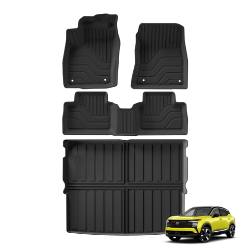 Tapis de sol Nissan Kicks 2025 accessoire coffre TPE noir toutes saisons