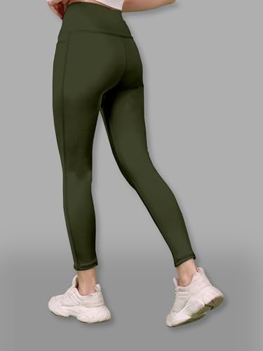 Image of Tight /Pants /Legging with Side Pocket, Stretchy Tights and a high Waist for Women and Girls' use in The Gym,Yoga,Running,Cycling
