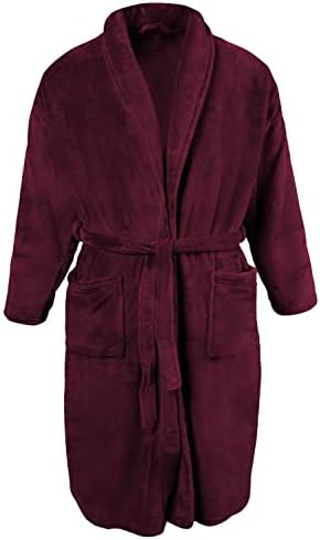 JP 1880 Heren grote maten grote maten Menswear L-8XL badjas, homewear, microvezel, ceintuur, tot 8XL 701445, donkermarine, 3XL : JP 1880