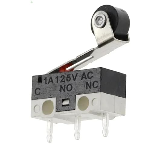 Micro-interrupteur fin de course SPDT à 3 broches avec rouleau pour circuit électrique Lot de 100