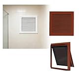 Red 16x44in Bathroom Return Grille Air Pathway with Filter,Hole/Duct Cover for Bath Area – Flush Square Design,Simple to fit,Rectangular Vent Cover Grill with Built-in Protective Mesh Screen