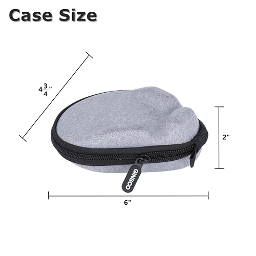 Ginsco Universal Bone Conduction Headphone Case Compatible with SHOKZ New OpenRun Pro 2/Pro 2 Mini/OpenRun/OpenSwim Open-Ear Sport Headphones, Compatible with MRYTKY/BAICLUD/CXK/Ogogrs etc (Gray)