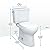 TOTO Drake Two-Piece Elongated 1.28 GPF TORNADO FLUSH Toilet with CEFIONTECT and SoftClose Seat, WASHLET+ Ready, Cotton White - MS776124CEG#01 and Danco All-in-One Toilet Installation Kit