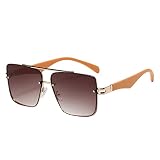 Bevi Square Aviator Casual Sunglasses UV 400 Protection Fashion Unisex Eyewear for Women Men 3814C3