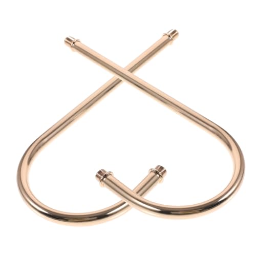 MAGICLULU Accessori per Lampada da Parete Tubo Filettato Piegato Tubo della Lampada in Metallo Finitura Francese Kit 2 Pezzi per Illuminazione a Sospensione Corridoi Compatto Facile