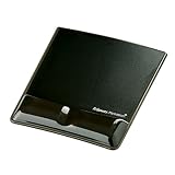 Fellowes 9182301 'Health-V' Crystal Tapis de souris ergonomique avec repose-poignet Noir