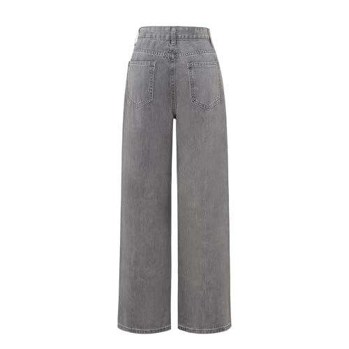 Women's High-Waisted Straight Pants Loose Stretch Lightweight Belly Fashion Jeans2