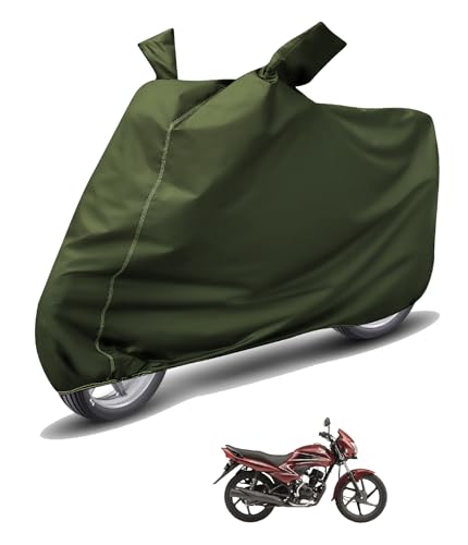 Image of Auto Hub Waterproof Bike Cover Compatible with Dream Yuga Dustproof, UV Protection Two Wheeler Bike Dream Yuga Cover - Green