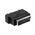 Ekon adattatore Scart RCA, Presa S-VHS, Pulsante switch IN/OUT, per TV, Smart TV, DVD, Blue-Ray, VHS, Decoder, Digitale terrestre
