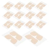 NUSITOU Cerotti per Orecchie in Silicone a Forma di Farfalla, Invisibili e Ultraleggeri, Supporto Regolabile, Traspiranti, 30 Paia per Pelle Sensibile, Colore Khaki