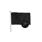 All Black American Flag 3x5 Ft, Solid Black US Flag with Embroidered Stars, Sewn Stripes, Pure Black...