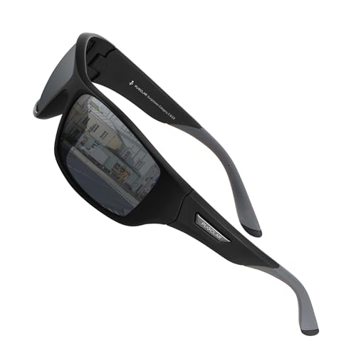 Image of PUKCLAR Mens Sports Polarised Sunglasses for Men Women Running Cycling Fishing Driving Golf TR90 Frame