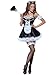 Produktbild Smiffys Fever Flirty French Maid Costume, Black Halloween und Karneval