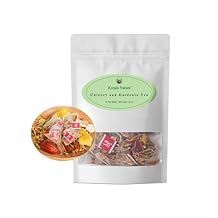Kreain Nature Chicory And Gardenia Tea, Natural Sugar Free Blend with Honeysuckle, Licorice, and Tangerine Peel, Liver and Kidney Detox, Vegan & Caffeine Free, 12 Teabags