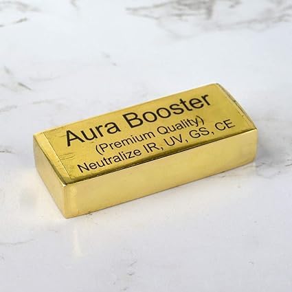 Vastu 6 Cm Full Brass vastu Aura Booster neutralize for Increase Positivity Energy (Color : Golden) It wades Off Negative Energies Protection Negative Rays from Mobile (Black Magic/IR/PY/)