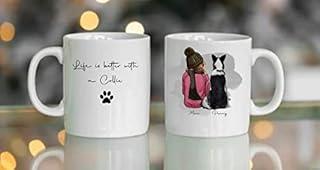 Personailsed Dog Lover Gift. Personalised Collie Dog. Personalised Collie Gift. Dog Mum Dog Mam Dog Mummy Dog Mama