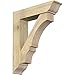 Ekena Millwork BKT0806X34X40BOA01RDF Balboa Traditional Rough Sawn Bracket w/Offset Brace, 34"D x 40"H, Douglas Fir