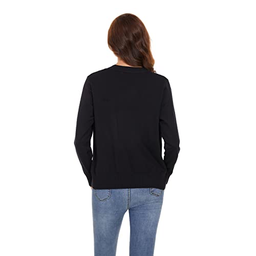 Women's V Neck Button Down Long Sleeve Cardigan Sweater3