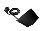 Shelly Supporto da tavolo, nero, design moderno, posizionamento da tavolo, USB