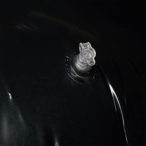 Relaxdays Standboxsack Anti-Frust, freistehender Boxsack zum Aufblasen, Boxstand für Kinder, 160 cm hoch, schwarz/rot