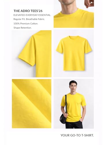 Image of ADRO Mens Printed T-Shirts Pack of 3 | 100% Cotton Regular Fit Graphic Tshirt | Breathable Stylish Casual T Shirt Gym Travel Summer T Shirts