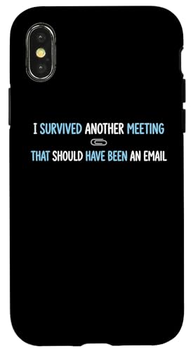 Survived Another Meeting �R�[�|���[�g�I�t�B�X �L���[�r�N�� �]�ƈ� �X�}�z�P�[�X iPhone X/XS �p
