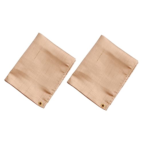 Toyvian 2Pcs Fire Retardant Insulation Mats for BBQ Camping Double Sided Flame Resistant Blankets Lightweight Heat Shield for Outdoor Activities