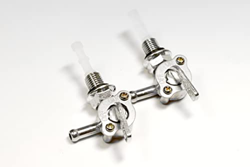 Holzer 2x Benzinhahn für diverse Stromerzeuger und Benzin Motoren, M10 × 1,25