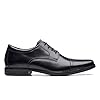 Clarks Men's Howard Cap Oxford, Black Leather, 10 UK #1