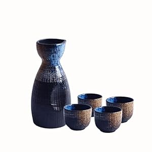 1 Set Japanse Sake-bekers, Traditionele Keramische Sake-potten, Gedistilleerde Dranken Van Sake Shochu En Sterke Drank…