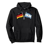 Deutschland Argentinien Fahnen für das nächste Sport-Event. Patriotisches Design für Fans von Argentinien und/oder Immigranten.