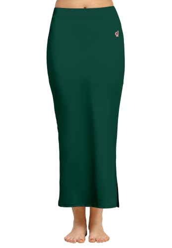 Image of TRENDMALLS Women's Polyester Spandex Stretchable Straight Saree Shapewear Petticoat for Women, Cotton Blended, Skirts for Women, Saree Shaper