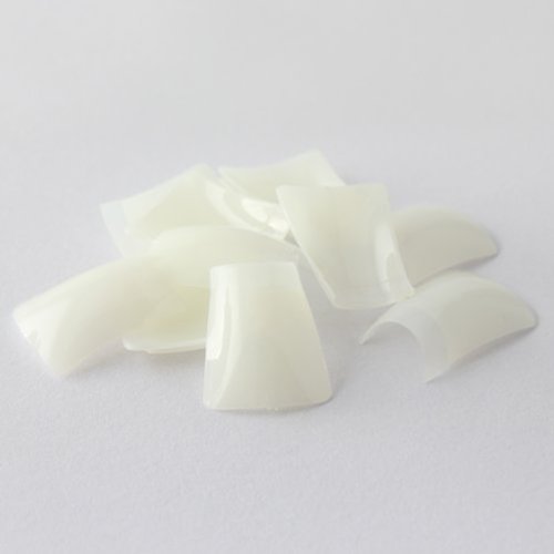 Enforten EFTBN00026 500 Pcs Natural Color Duck Feet Style Nail Tips Wide French False Nail Tips Acrylic Nail cover