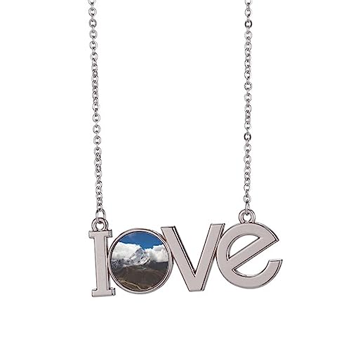 Collier paysage naturel Blue Sky M bijou pendentif mode femme