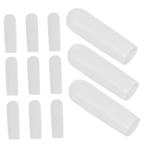 PRETYZOOM 500pcs Rubber End Caps for Clothing Rack Thread Protection Hanger Tip Covers for Secure Hanging Closets Bedrooms and Laundry Rooms