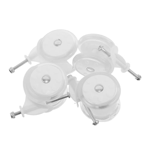 LAPYAPPE 4pcs Replacement Plastic Wheels for Stroller Beach Cart Furniture Desk Chair Walker Wheels Replacement Parts